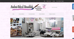 Desktop Screenshot of manualidadesycursos.com